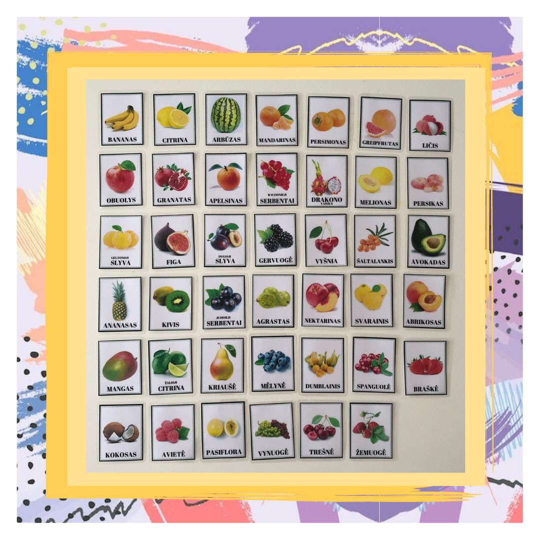 VAISIAI IR UOGOS kortelės - Šuolis Debesyse